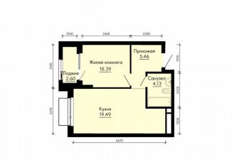 Продаю 1-комнатную квартиру, 40.8 м2, Екатеринбург, метро Геологическая, жилой комплекс ПаркЛайф, 8