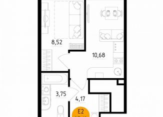 1-ком. квартира на продажу, 27.1 м2, Рязань