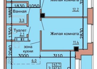 Продаю 3-ком. квартиру, 64.5 м2, Абакан, улица Бограда, 160