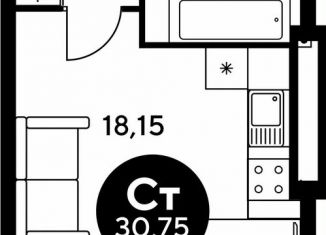 Продажа квартиры студии, 30.6 м2, Ростов-на-Дону, бульвар Платова, 12, Железнодорожный район