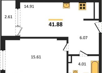 1-ком. квартира на продажу, 41.9 м2, Калининград, Ленинградский район, улица Старшины Дадаева, 55