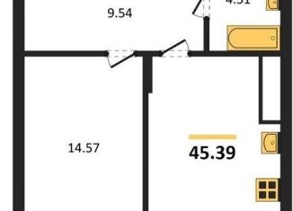 Продам 1-ком. квартиру, 45.4 м2, поселок Малое Исаково