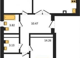 Продается трехкомнатная квартира, 80.9 м2, Калининград, Московский район