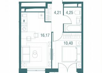 Продам 1-ком. квартиру, 35.9 м2, Одинцово