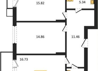 Продаю 2-комнатную квартиру, 69.9 м2, поселок Малое Исаково