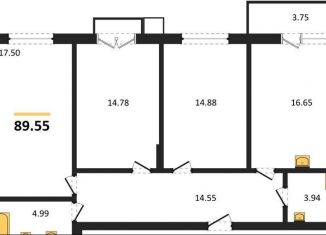 Продаю 3-комнатную квартиру, 89.6 м2, Калининградская область