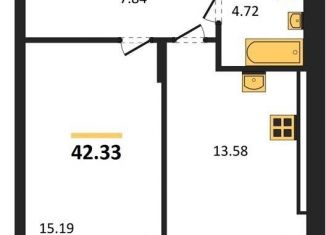 Продается 1-ком. квартира, 42.3 м2, Калининградская область