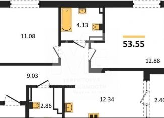 Продается 2-ком. квартира, 53.6 м2, Калининград, Ленинградский район, улица Старшины Дадаева, 55