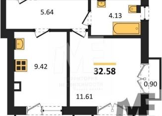 Продажа 1-ком. квартиры, 32.6 м2, Калининградская область