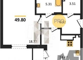 Продам 1-комнатную квартиру, 49.8 м2, Калининград, Ленинградский район, улица Старшины Дадаева, 55