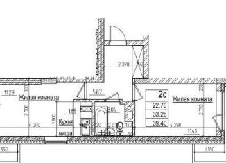 Продается 2-комнатная квартира, 39.4 м2, Новосибирск, Заельцовский район, улица Дуси Ковальчук, 242