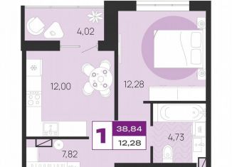 Продам 1-ком. квартиру, 38.8 м2, Брянская область