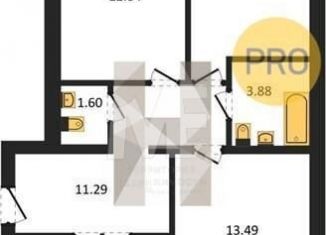 Продаю 3-комнатную квартиру, 77.4 м2, Калининград, Ленинградский район, Суздальская улица, 15