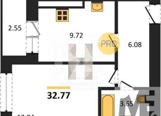 Продаю 1-комнатную квартиру, 32.8 м2, Калининград, Московский район