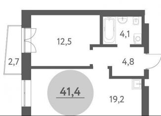 Продается двухкомнатная квартира, 41.4 м2, Новосибирск, метро Речной вокзал