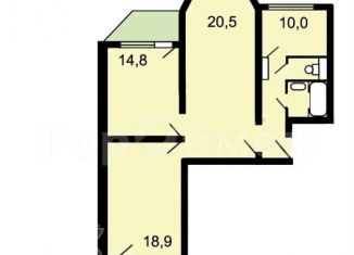 3-комнатная квартира на продажу, 81.6 м2, Московская область, Завидная улица, 18