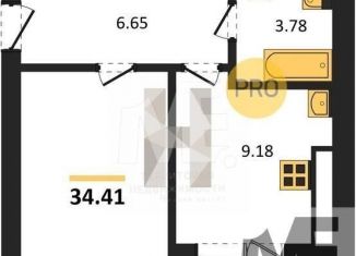 Продам 1-ком. квартиру, 34.4 м2, Калининград