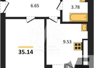 Продаю 1-комнатную квартиру, 35.1 м2, Калининград