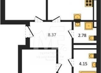 Продам трехкомнатную квартиру, 75 м2, Калининград, Московский район