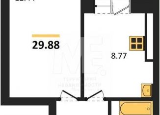 Продается 1-ком. квартира, 29.9 м2, Калининград, Московский район