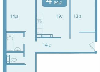 Продам четырехкомнатную квартиру, 84.2 м2, Москва, улица Академика Королёва, 20, район Марфино