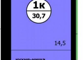 Продаю 1-ком. квартиру, 30.7 м2, Курган, проспект Машиностроителей, 1к2