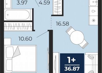 Продам однокомнатную квартиру, 35.7 м2, Тюменская область, Арктическая улица, 16