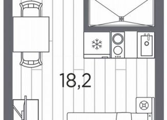 Продается квартира студия, 22 м2, Санкт-Петербург, метро Автово, проспект Стачек, 62Б