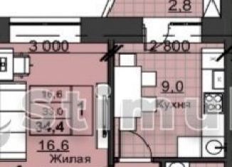 Продается 1-ком. квартира, 34.5 м2, Оренбург, Улица Николая Ерышева