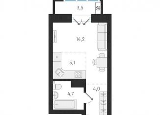 Продаю квартиру студию, 28 м2, Новосибирск