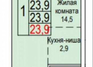 Продается однокомнатная квартира, 23.9 м2, Москва, ЮВАО