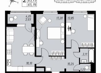 Квартира на продажу студия, 20.3 м2, Тамбовская область, улица имени С.И. Савостьянова, 1