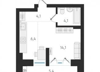 Продаю однокомнатную квартиру, 28.7 м2, Новосибирск, Заельцовский район