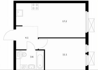 Продается 1-комнатная квартира, 36 м2, Москва, жилой комплекс Митинский Лес, 2.2, метро Пятницкое шоссе