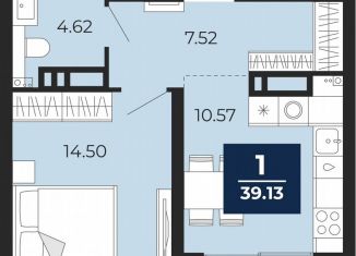 Продается однокомнатная квартира, 37.2 м2, Тюмень, Ленинский округ