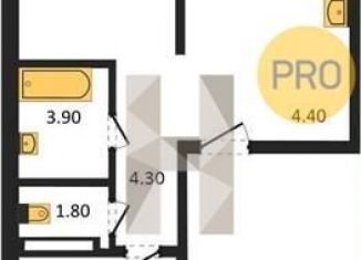 Двухкомнатная квартира на продажу, 60 м2, Новосибирск, улица Связистов, 13/2