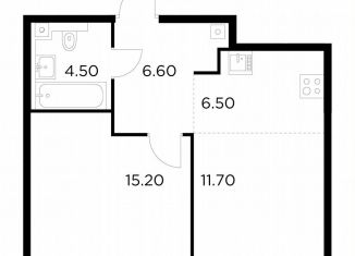 Продается однокомнатная квартира, 44.5 м2, Москва