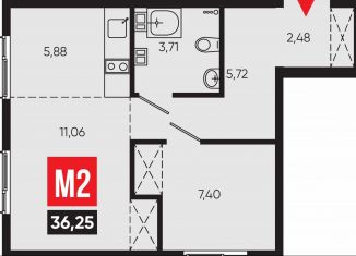 Продам однокомнатную квартиру, 36.3 м2, Иркутская область