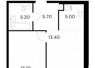 Продам 1-ком. квартиру, 42.3 м2, Москва