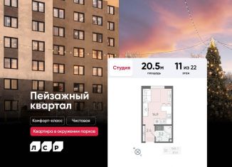 Продается квартира студия, 20.5 м2, Санкт-Петербург, метро Академическая