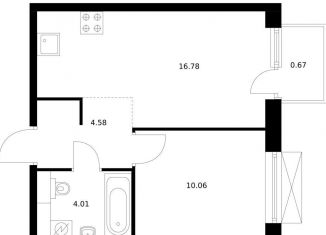 Продажа 1-комнатной квартиры, 36.1 м2, Владивосток