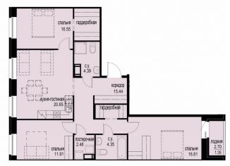 3-ком. квартира на продажу, 95.5 м2, Санкт-Петербург, проспект Энгельса, 31, проспект Энгельса