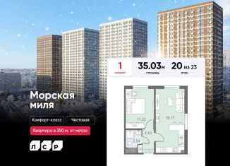 Продается однокомнатная квартира, 35 м2, Санкт-Петербург