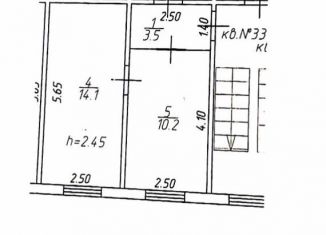 Продается 2-ком. квартира, 37.7 м2, Слюдянка, улица Ленина, 1В