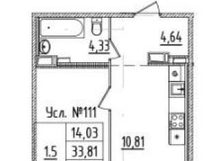 1-комнатная квартира на продажу, 37 м2, Санкт-Петербург, Вазаский переулок, метро Чёрная речка