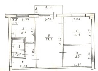 Продается 3-ком. квартира, 50 м2, деревня Чечулино, Воцкая улица, 2