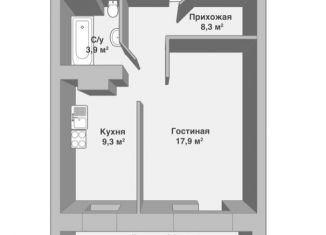 Продается однокомнатная квартира, 37.6 м2, Кировская область, улица Азина, 20
