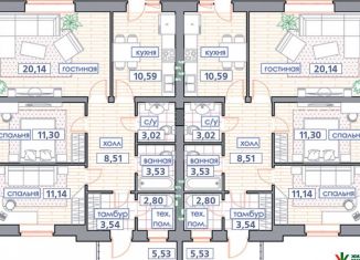 Продаю таунхаус, 80.1 м2, деревня Шмидтово