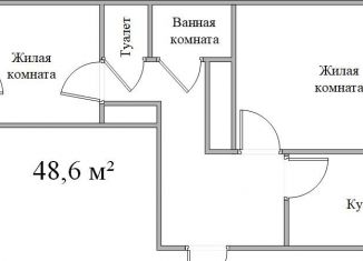 Продается двухкомнатная квартира, 48.6 м2, Райчихинск, Северная улица, 14