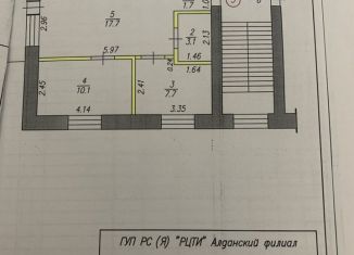 2-ком. квартира на продажу, 40.3 м2, Алдан, Пролетарская улица, 12